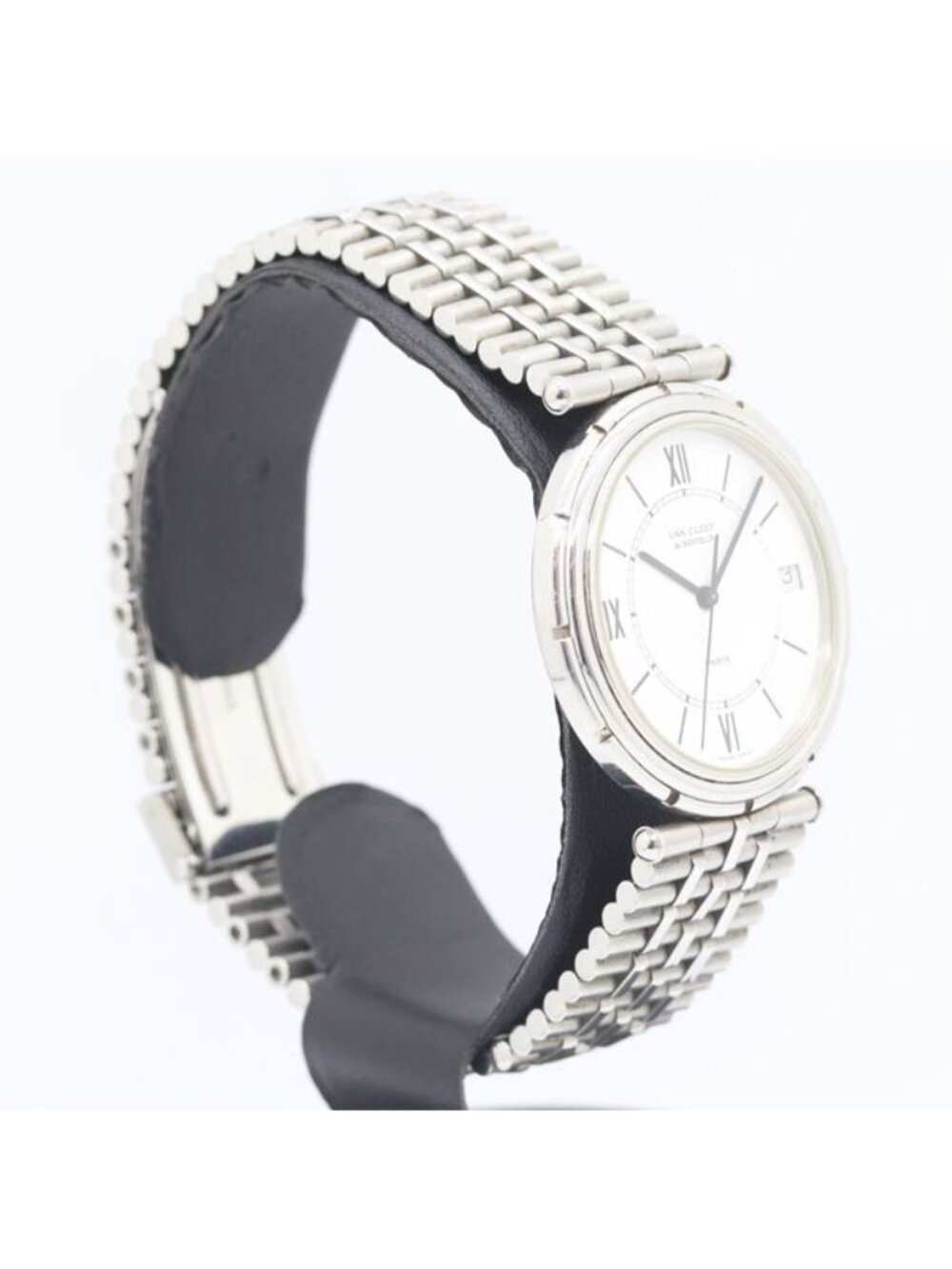 Van Cleef & Arpels la Collection 57 103 Quartz Date White Dial Watch - Picture 2 of 4